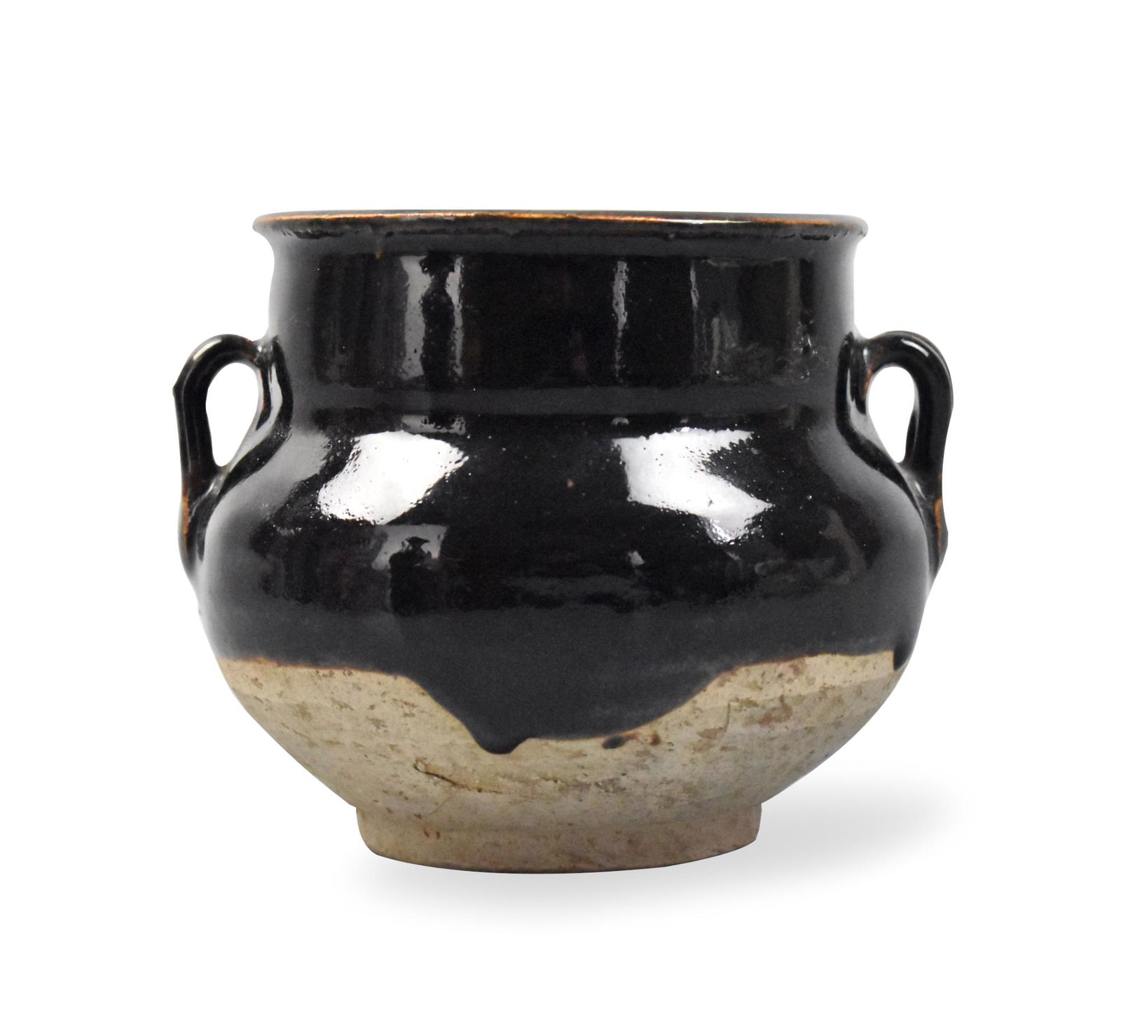 Chinese Henan Black Glazed Jar, Yuan Dynasty (1 of 8)