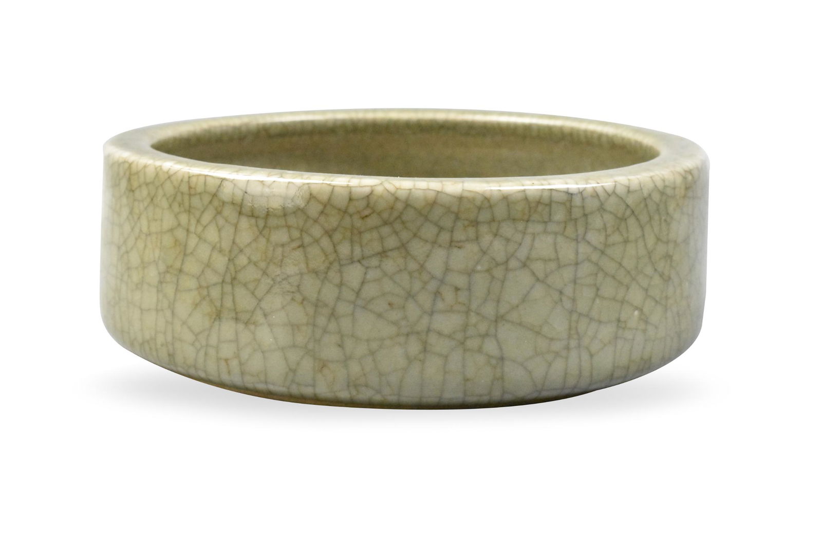 Large Chinese Ge Type Glazed Basin,19th C. (1 of 10)