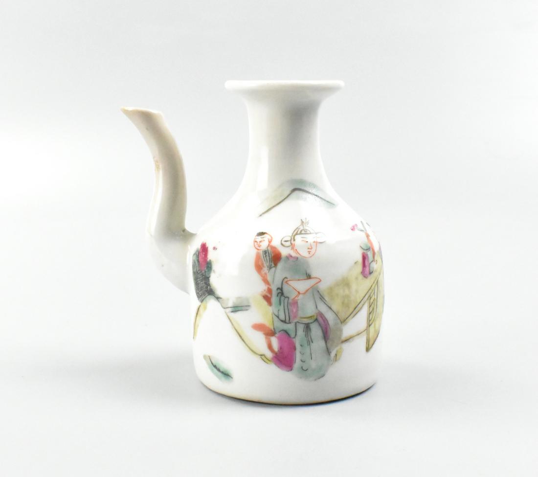 Chinese Famille Rose Ewer w/ Figures, 19th C. (1 of 8)
