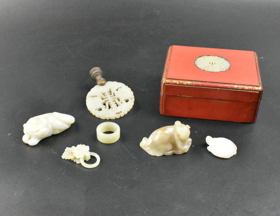 Group Of 7 Chinese Jade Articles,Qing Dynasty (1 of 13)