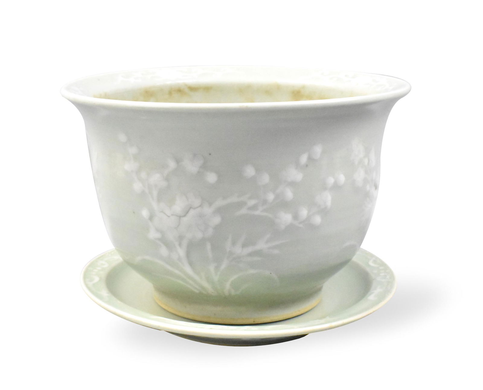 Chinese Celadon Glazed Planter w/ Tray ,ROC Period (1 of 10)