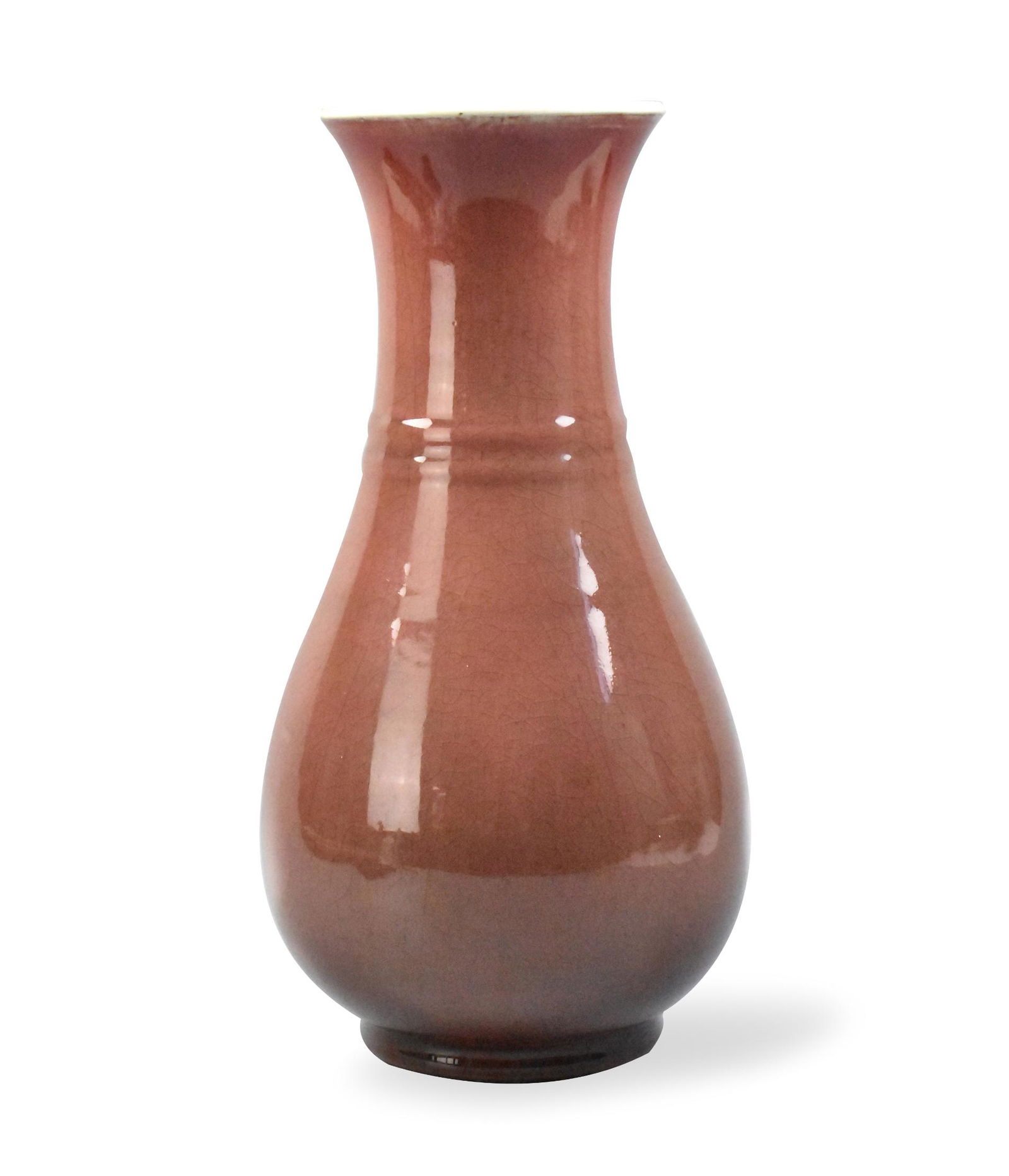 Chinese Red Glazed Vase, 19th C. (1 of 12)