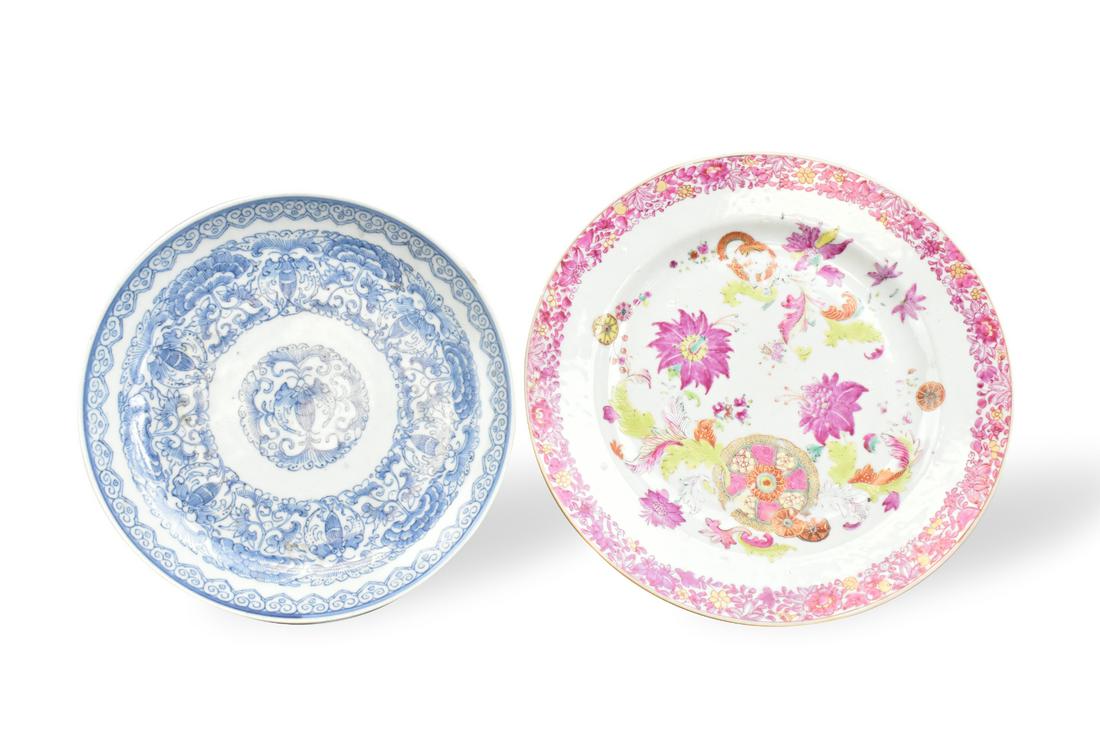 2 Chinese Export Plate, 18th C. (1 of 17)