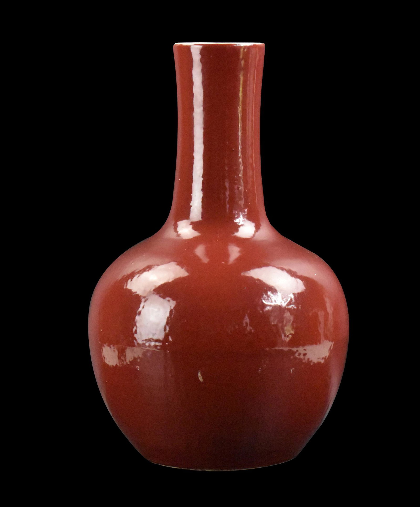 Chinese Copper Red Glazed Globular Vase,ROC Period (1 of 9)