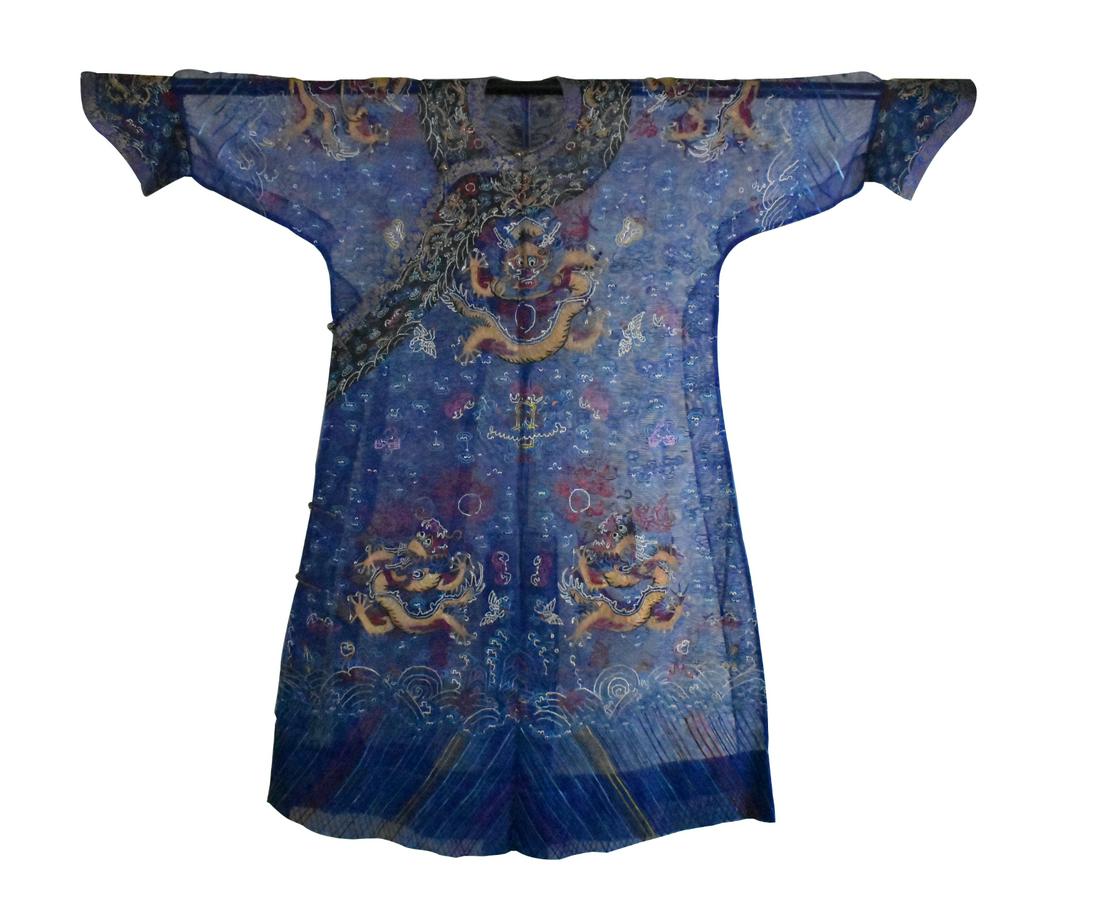 Chinese Silk Embroidery Summer Dragon Robe,Qing D. (1 of 14)