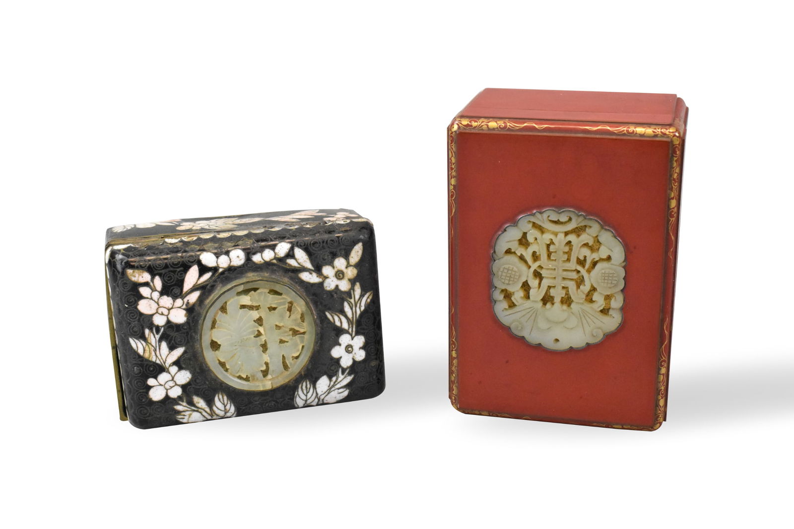 Chinese Lacquered Box w/ Jade Inlaid, ROC Period (1 of 8)
