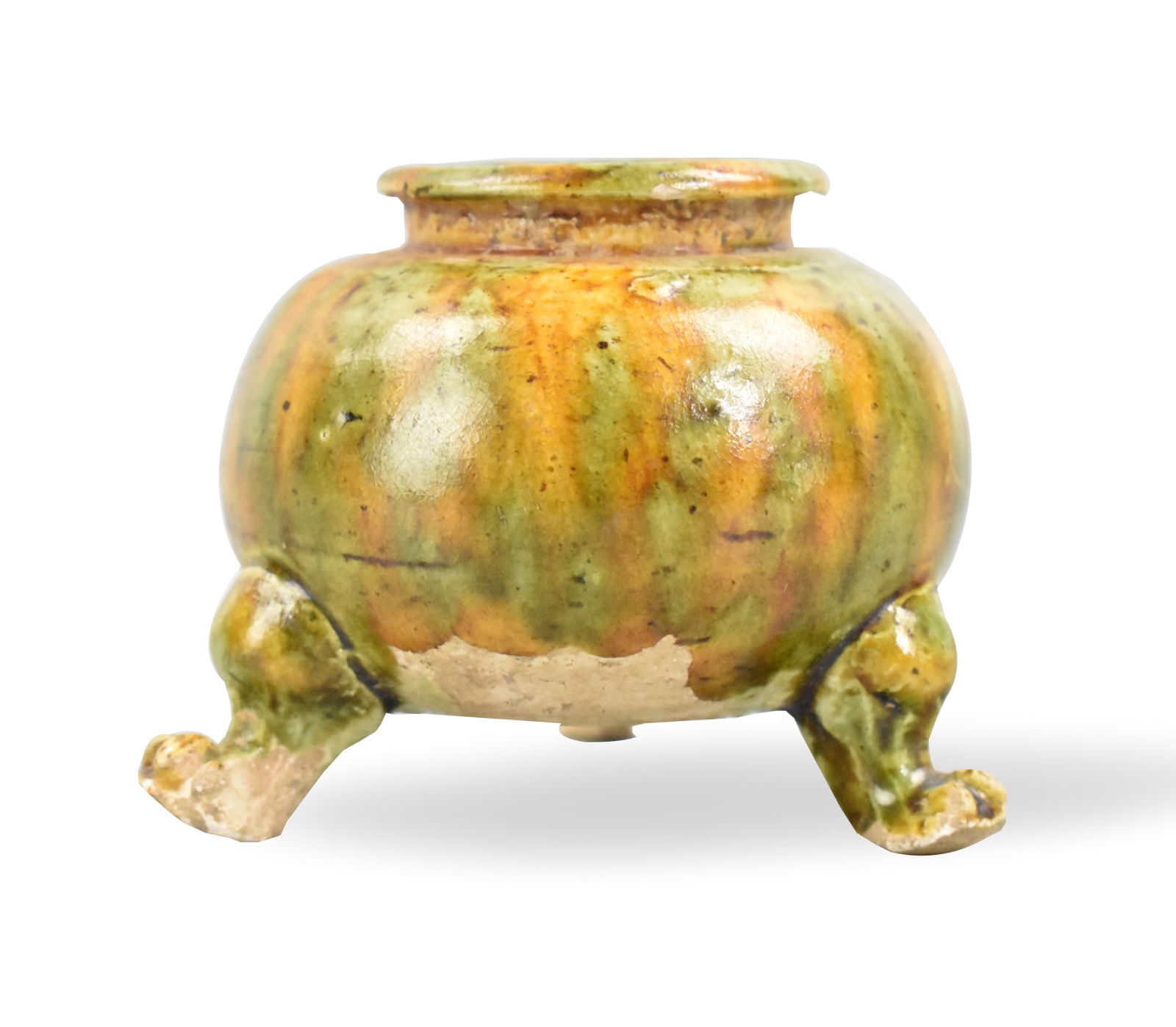 Chinese Sancai Glaze Tripod Water Pot,Tang Dynasty (1 of 7)