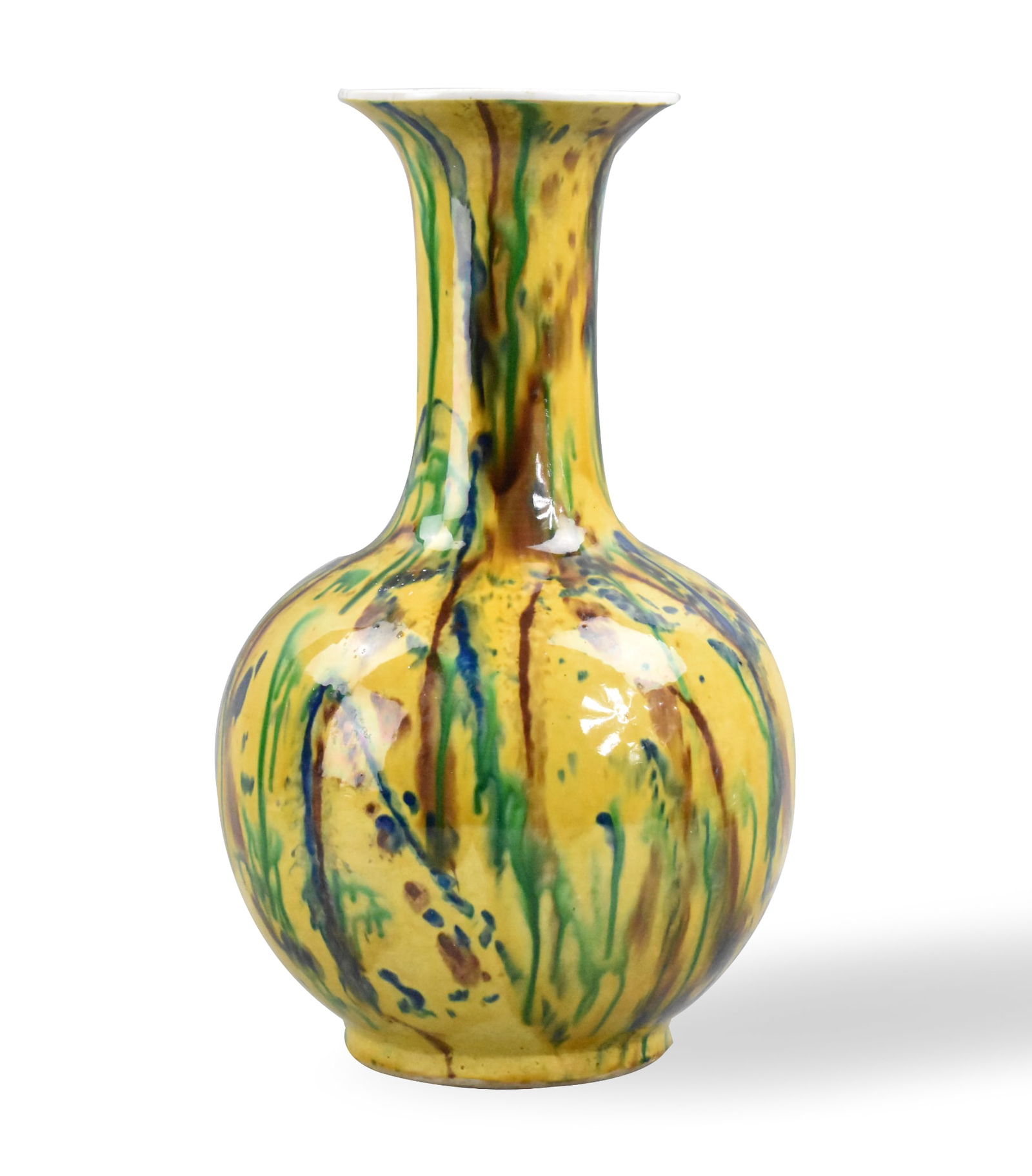 Chinese Sancai Glazed Vase, ROC Period (1 of 9)
