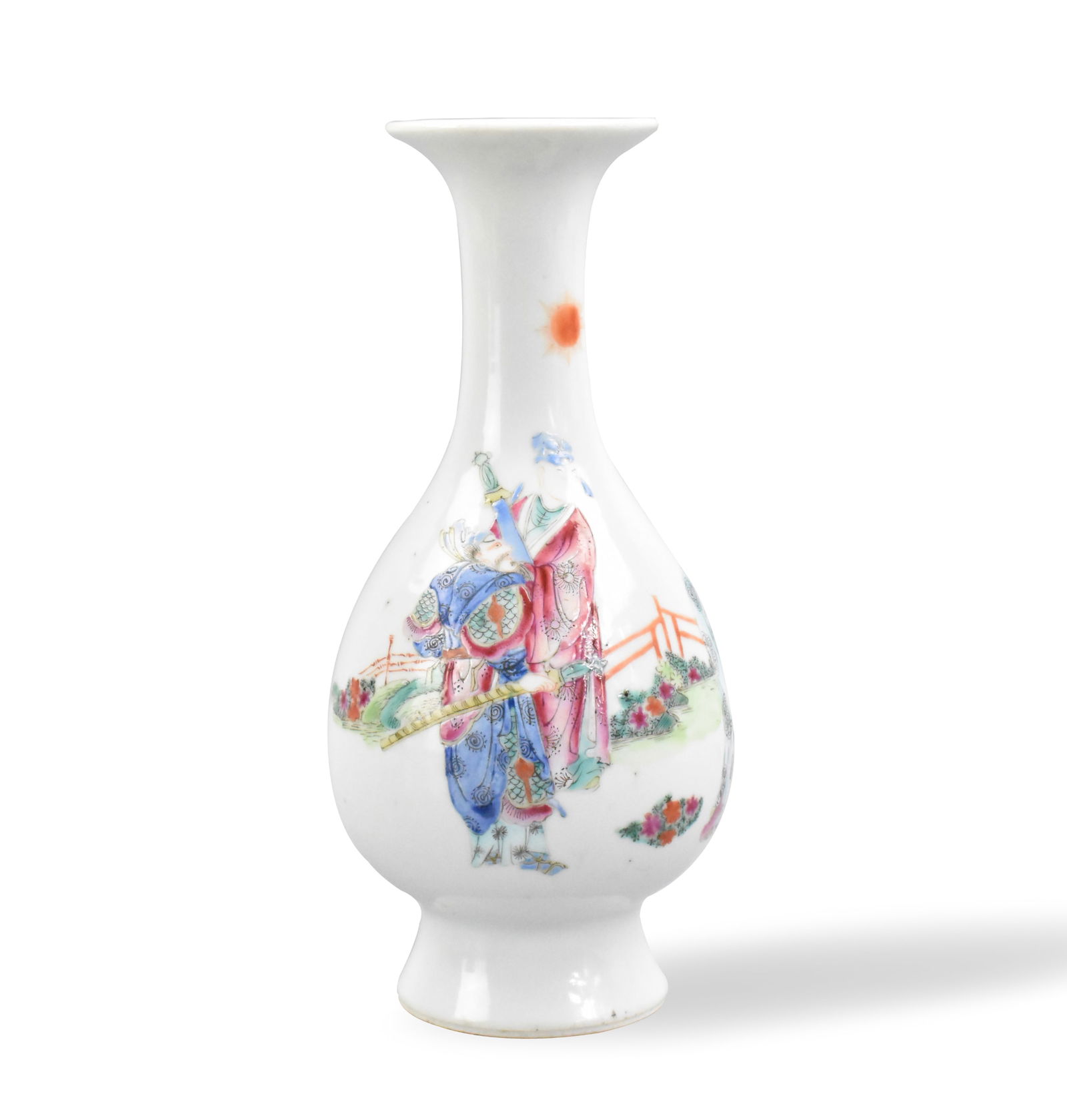 Chinese Famille Rose Vase w/ Figures, 19th C. (1 of 9)