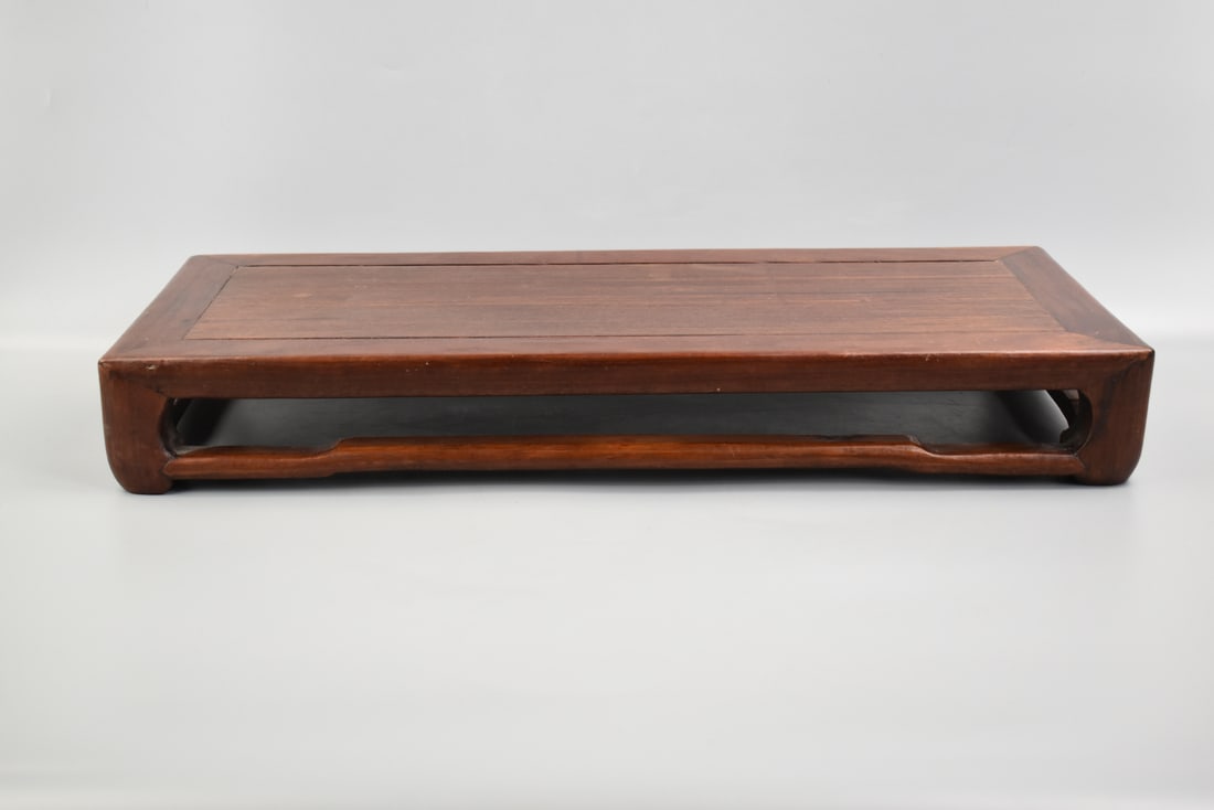 Chinese Huali Wood Carved Kang Table (1 of 9)