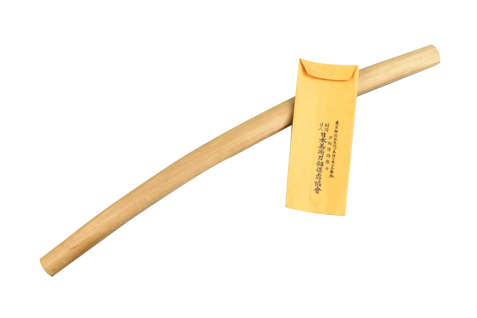 Japanese Katana Sword in Wooden Sheath,18th C.: Japanese Katana resting in its wooden sheath snugly, steel blade retains edge and is curved from the long handle, incised artist signature to the end of blade,come with certified documentation of auth