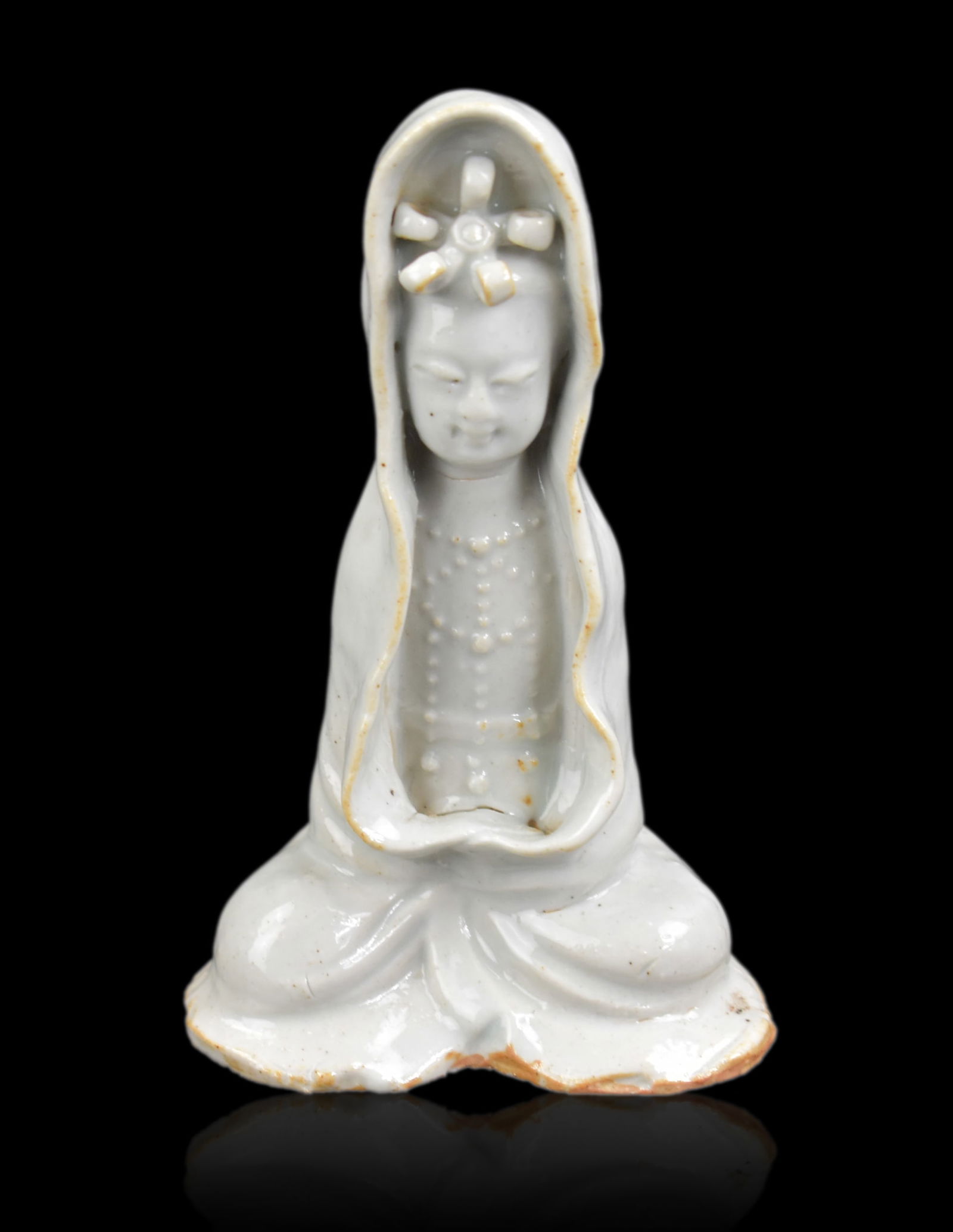 Chinese Qingbai Glazed Guanyin Figure,Yuan Dynasty (1 of 8)