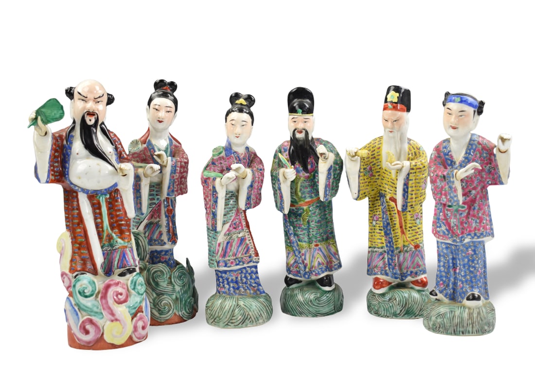 6 of Chinese Famille Rose Immortal Figures,ROC Pe. (1 of 11)