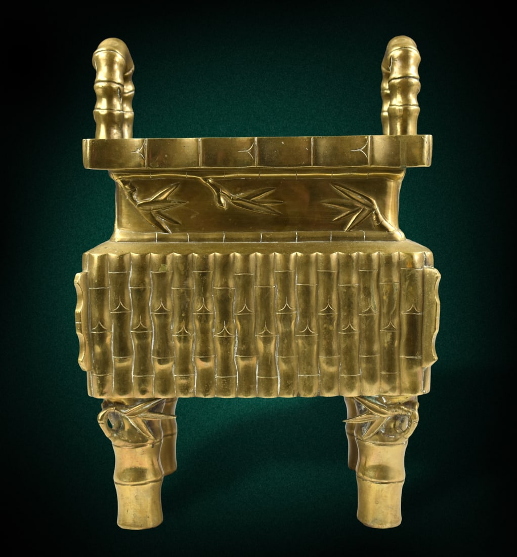 Chinese Copper Alloy Ding Shaped Censer,Qing D. (1 of 9)