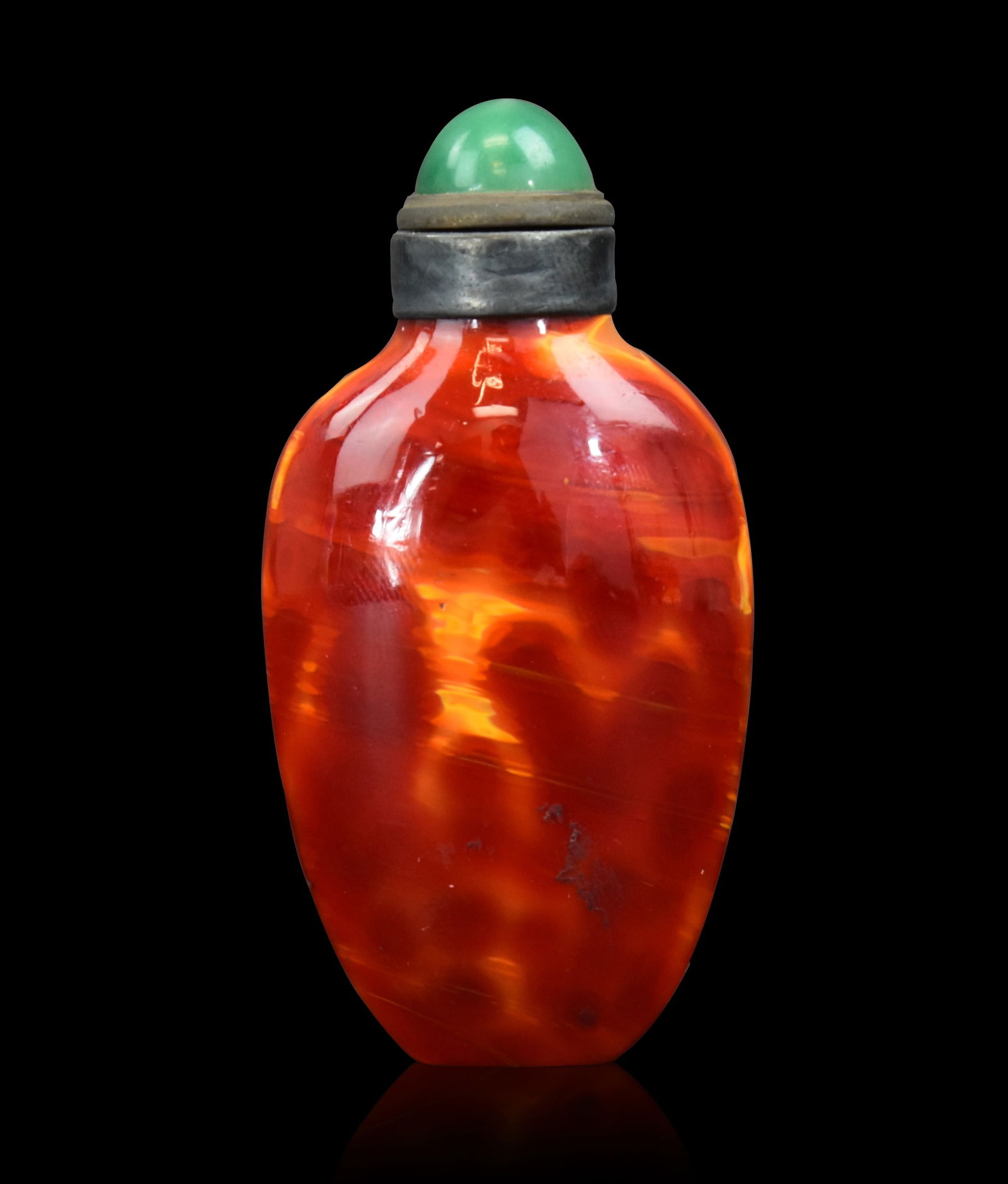 Chinese Realgar Carved Snuff Bottle ,Qing Dynasty (1 of 11)