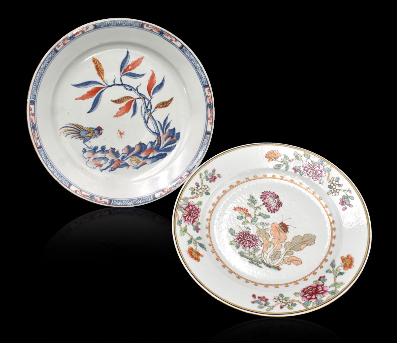 2 Chinese Export Dish, 18th C. (1 of 9)