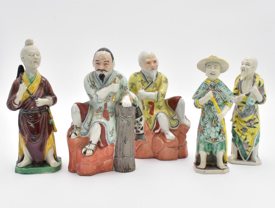 5 Chinese Famille Rose Porcelain Figure,ROC Period (1 of 8)