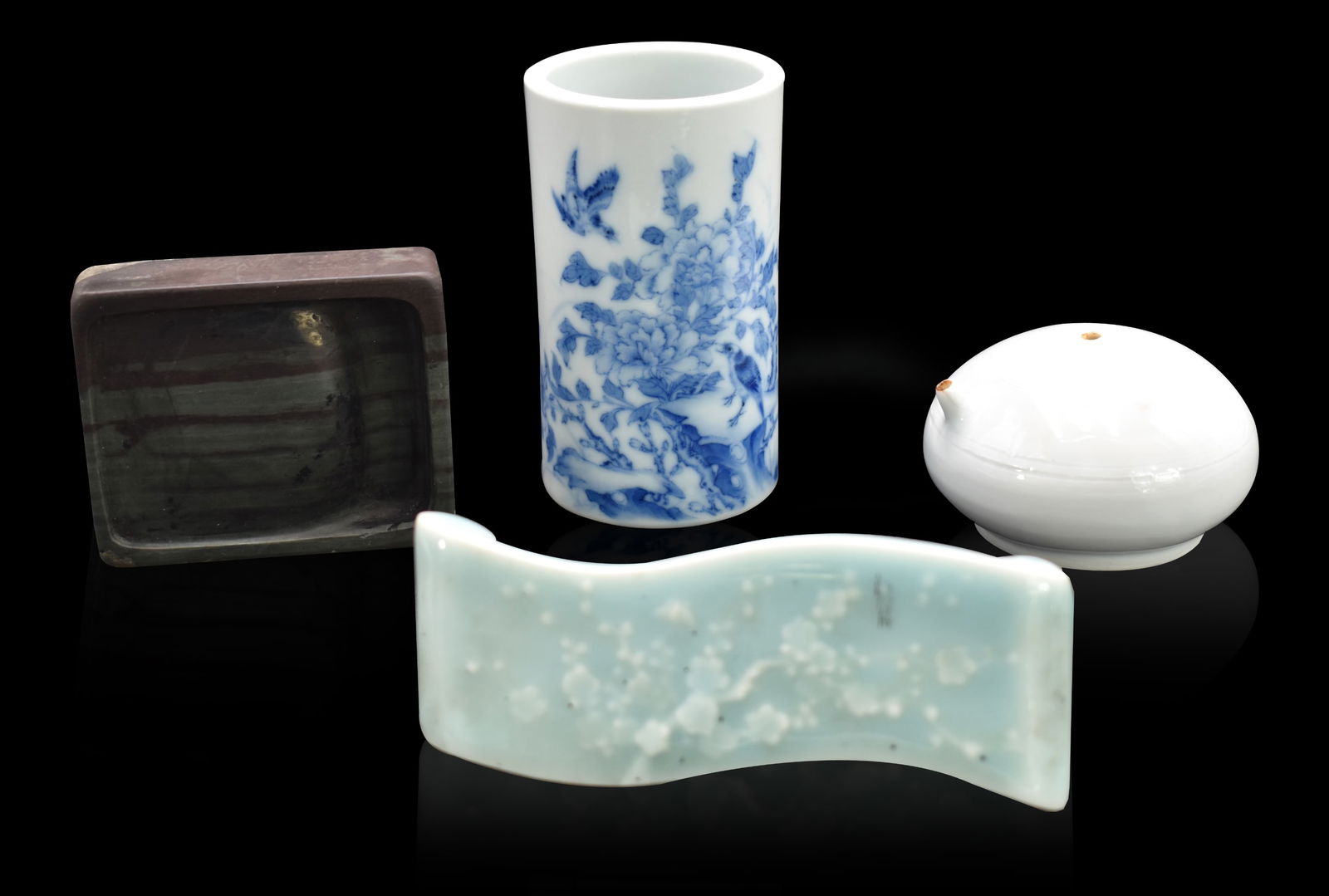 Group of 4 Chinese Scholar Table Objects (1 of 9)