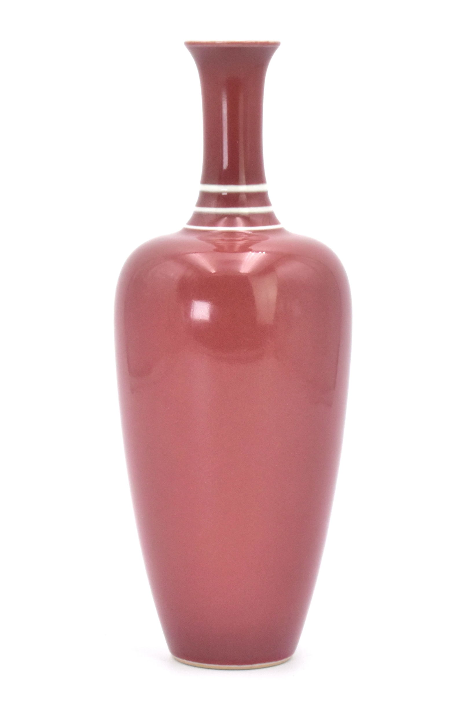 Chinese Peach Blossom Glazed Vase, Kangxi Mark (1 of 8)