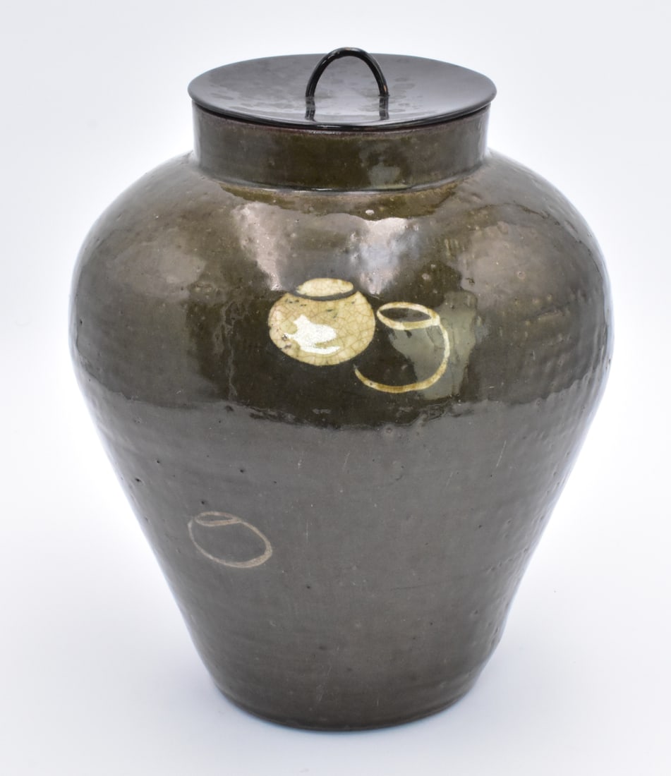 Japanese Covered Tea Caddy, Edo Period (1 of 9)