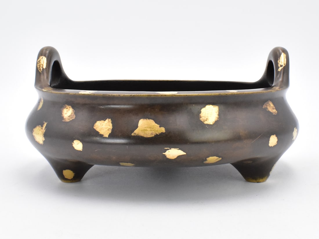 Chinese Gilt Splash Tripod Censer (1 of 10)