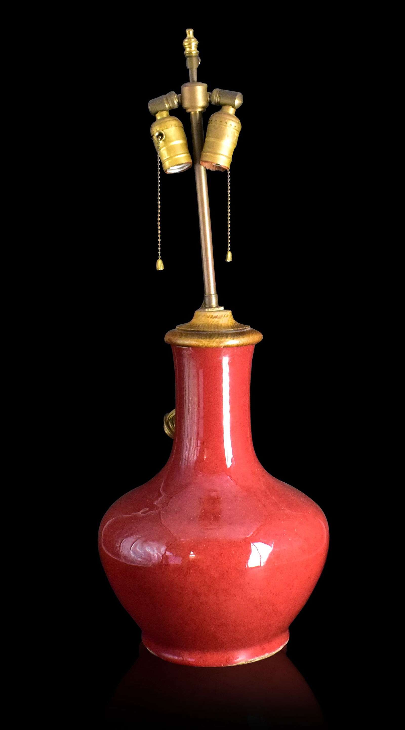 Chinese Flambe Red Glazed Vase, MAL, 18th C. (1 of 9)