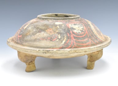 Chinese Pottery Tripod Jar, Han Dynasty