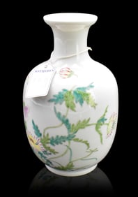 Chinese Famille Rose Floral Vase, ROC Period