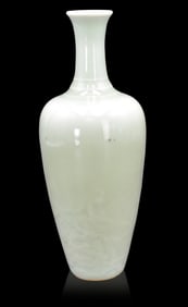 Chinese Celadon Glazed Vase, 19th C.