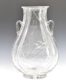 Large Chinese Rock Crystal Vase, Qing Dynasty