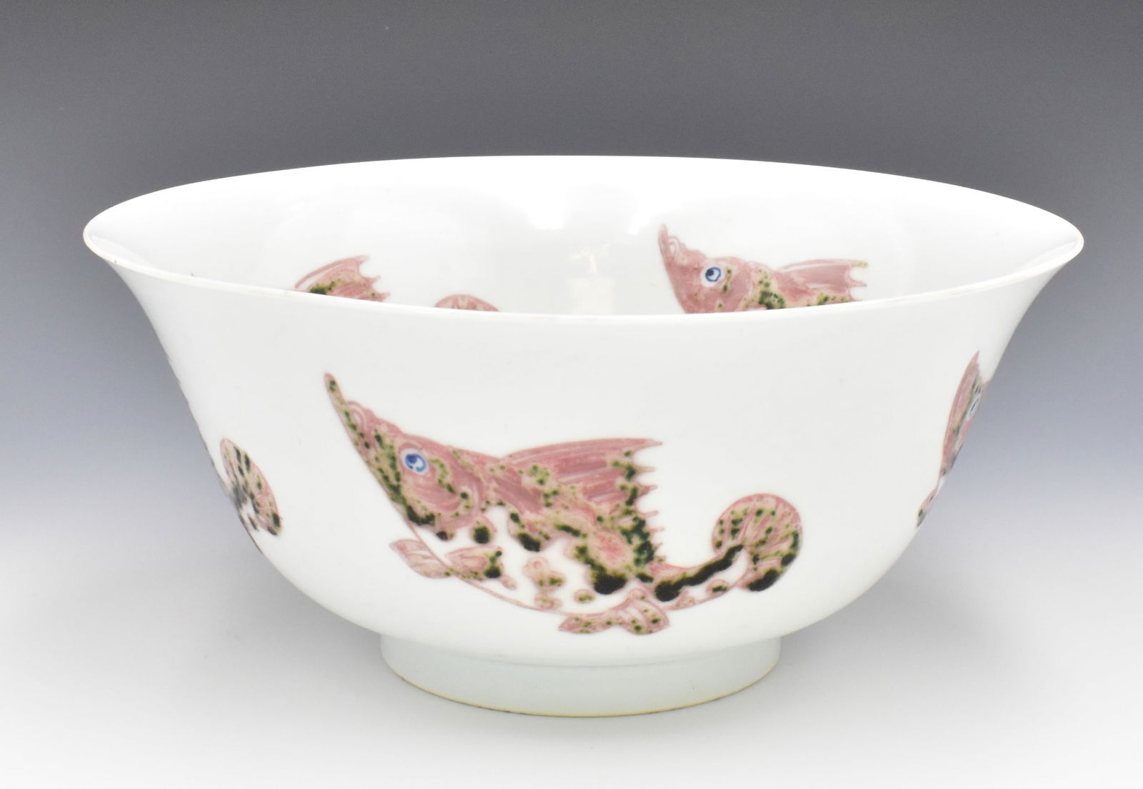 Chinese Copper Red Carp Fish Bowl, Qing Dynasty (1 of 14)