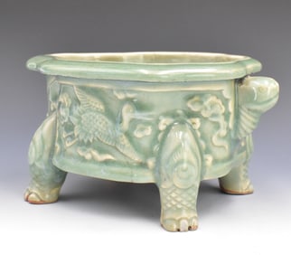 Chinese Longquan Celadon Turtle Shaped Waterpot