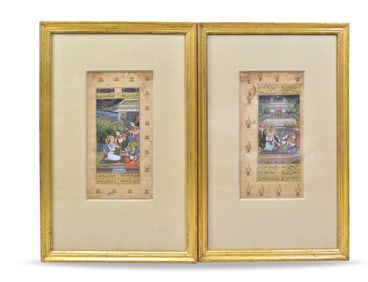 Pair of Persian Miniature Paintings