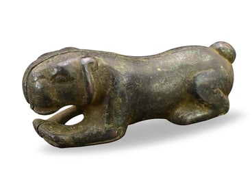 Chinese Bronze Cast Tiger, Ming Dynasty