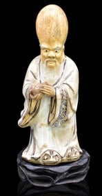 Chinese Cizhou Ware Shou Figure, Yuan Dynasty