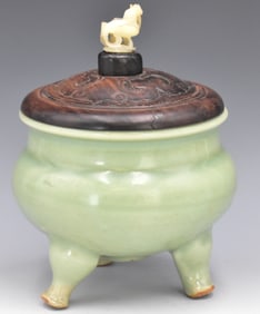 Chinese Celadon Glazed Censer, Ming Dynasty