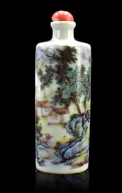 Chinese Enameled "Landscape" Snuff Bottle