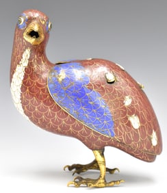 Chinese Cloisonne Covered Incense Burner, 18th C.