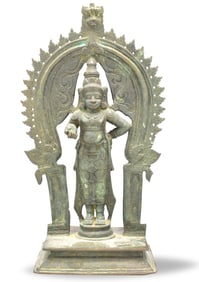 Nepalese Bronze Cast Standing Buddha, 19th C.