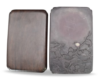 Large Chinese Carved Duan Ink Stone,Qing Dynasty