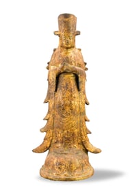 Japanese Gilt Bronze Buddha Figure, Meiji Period