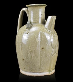 Chinese Changsha Ware Ewer w/ Twin Fish, Tang D.