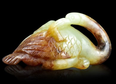 Chinese Russet Jade Carved Goose, Ming Dynasty