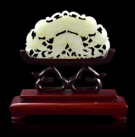 Chinese Jade Carved Fish Plaque, 18/19th C.