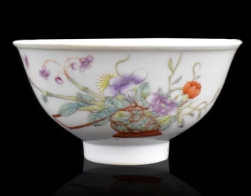 Chinese Famille Rose Floral Bowl, ROC Period