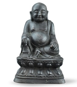 Chinese Bronze Cast Buddha Figure, Jiajing Period
