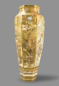Large Japanese Satsuma Vase, Meiji Period