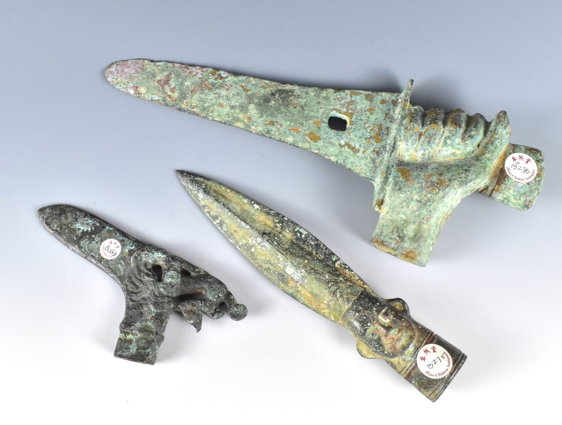 Group 3 Chinese Bronze Blade, Warring State Period (1 of 15)