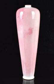 Makuzu Kozan:Tall Blue & Copper Red Dragon Vase