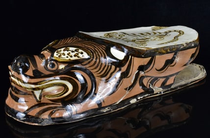Rare Chinese Shanxi Tiger Pillow, Jin Dynasty